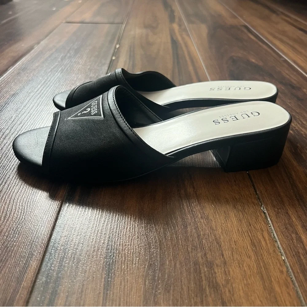 Guess Black Slide Heels – Size 9 - Picture 4 of 10